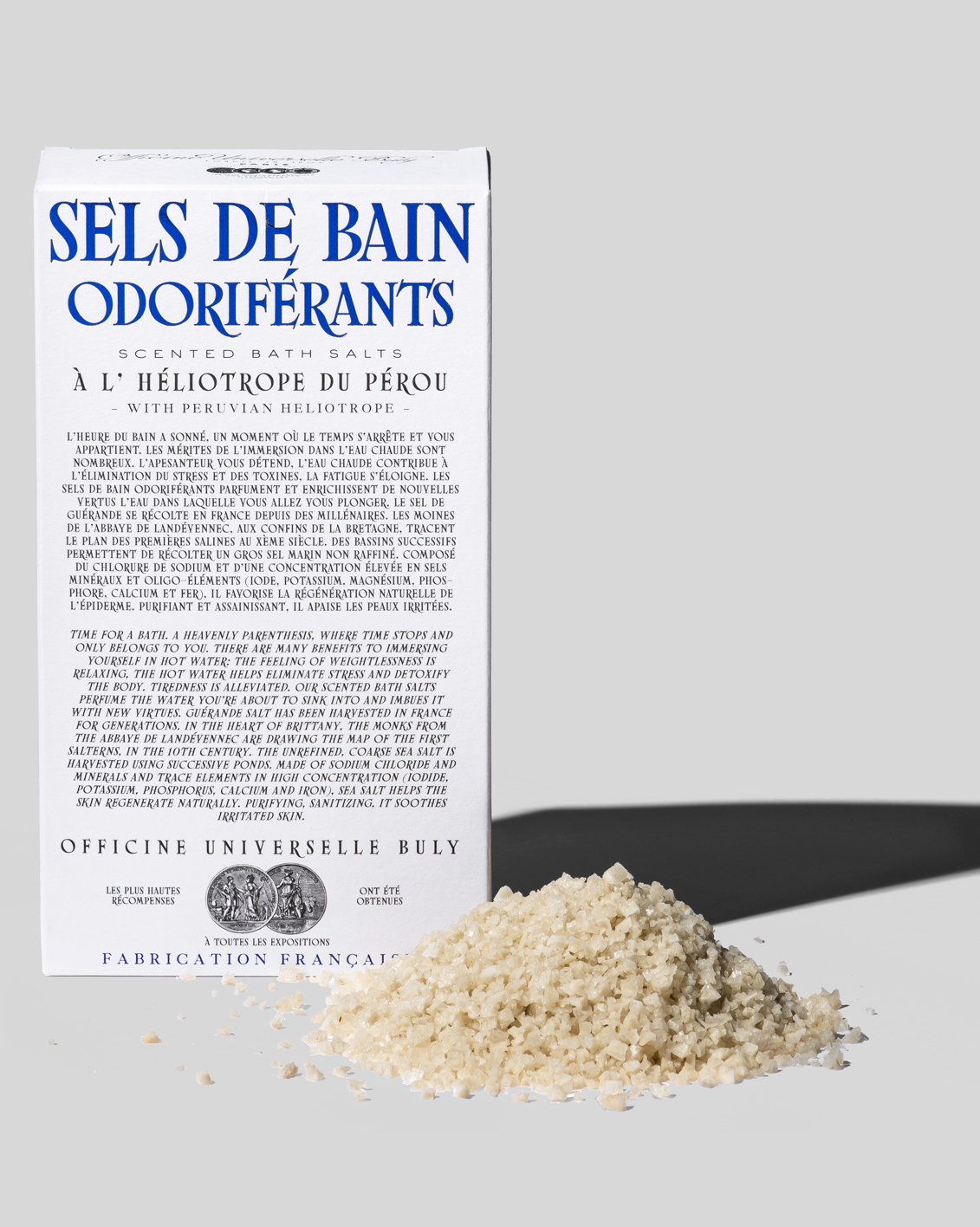 Fragrant bath salts peruvian heliotrope